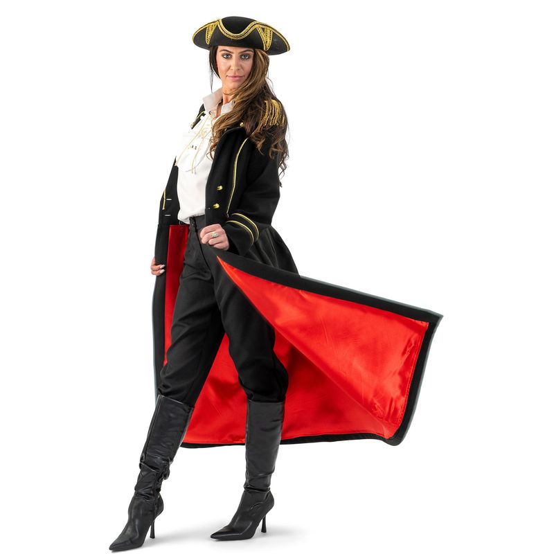 Luxusmantel Piratenkapitän Liv Damen