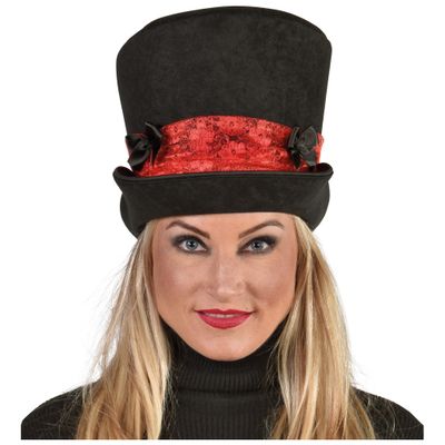 Zylinder Burlesque Schwarz Damen