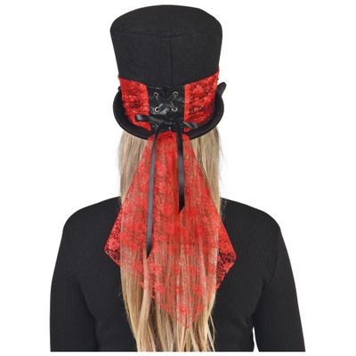 Zylinder Burlesque Schwarz Damen