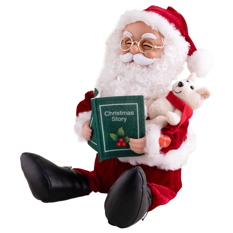 Sitzender Weihnachtsmann 35cm Animatronic