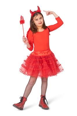 Petticoat Glitter Rood Kinderen