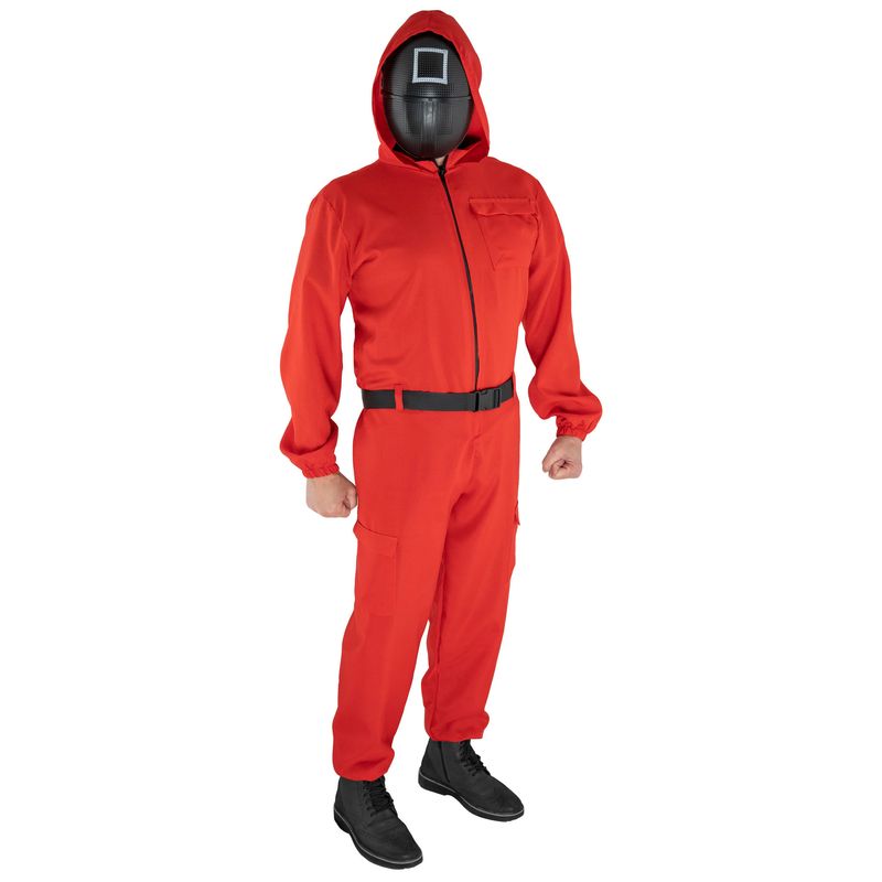 Squid Game Jumpsuit mit Maske Herren