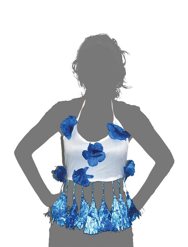 Hawaii Top mit Blumen Damen