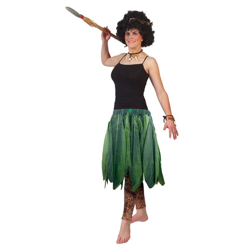 Rock Tahiti mit Blättern 60cm Damen Rock Tahiti mit Blättern 60cm Damen