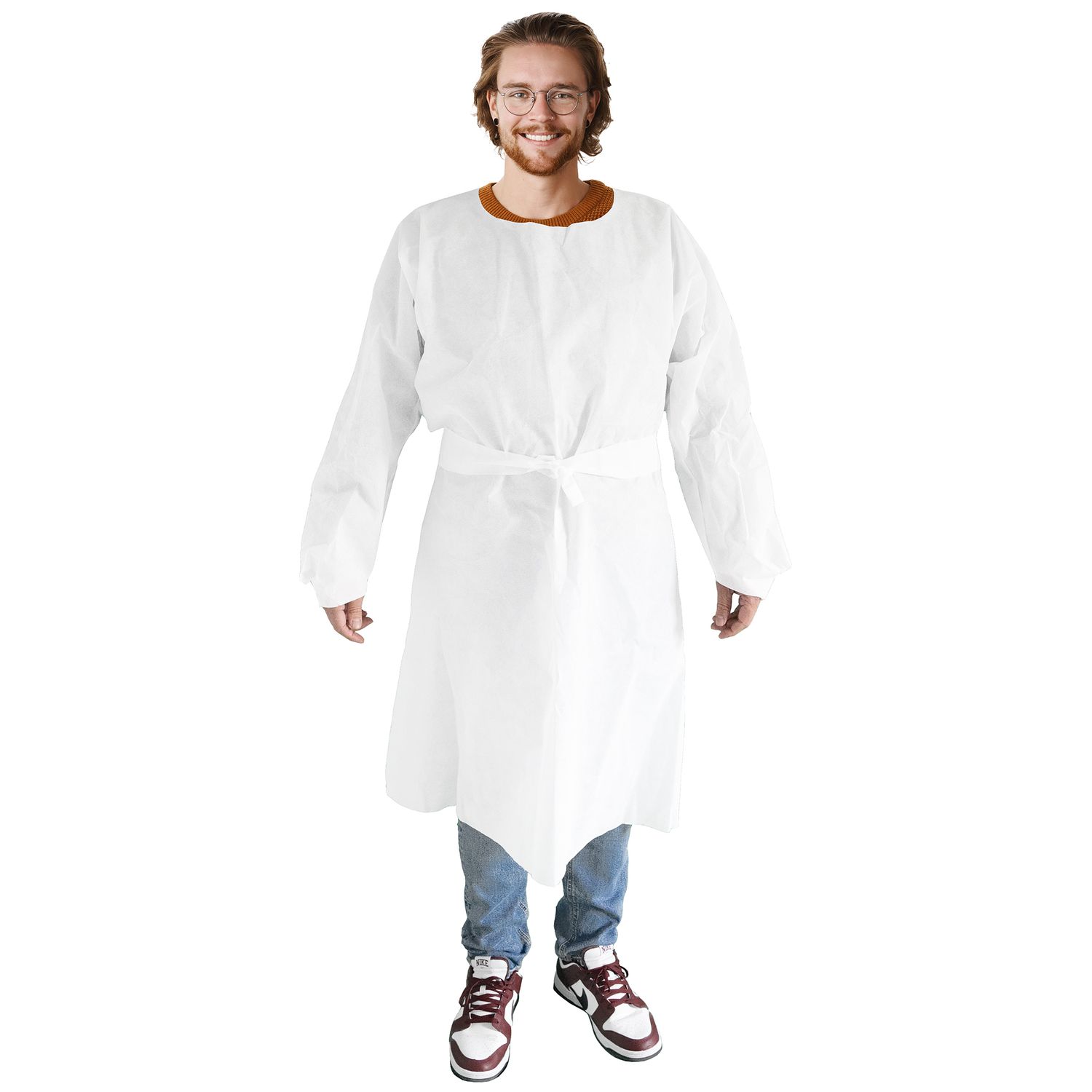 Krankenhauskittel Uni Weiß