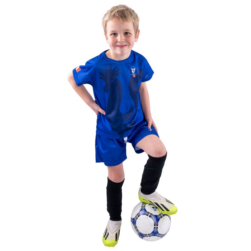Set T-Shirt und Shorts Frankreich blau Gr. 140