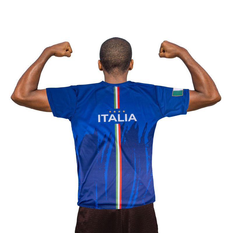 T-Shirt Italien Trikot blau Gr. 54
