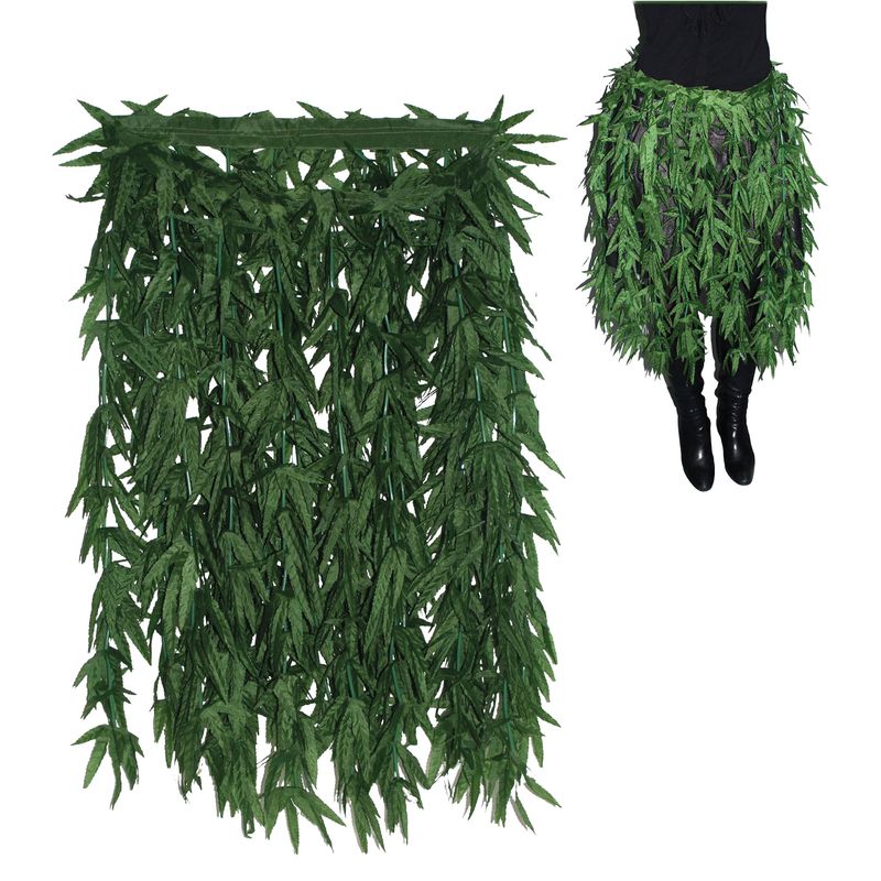 Rock mit Blättern Grün 70cm Rock mit Blättern Grün 70cm