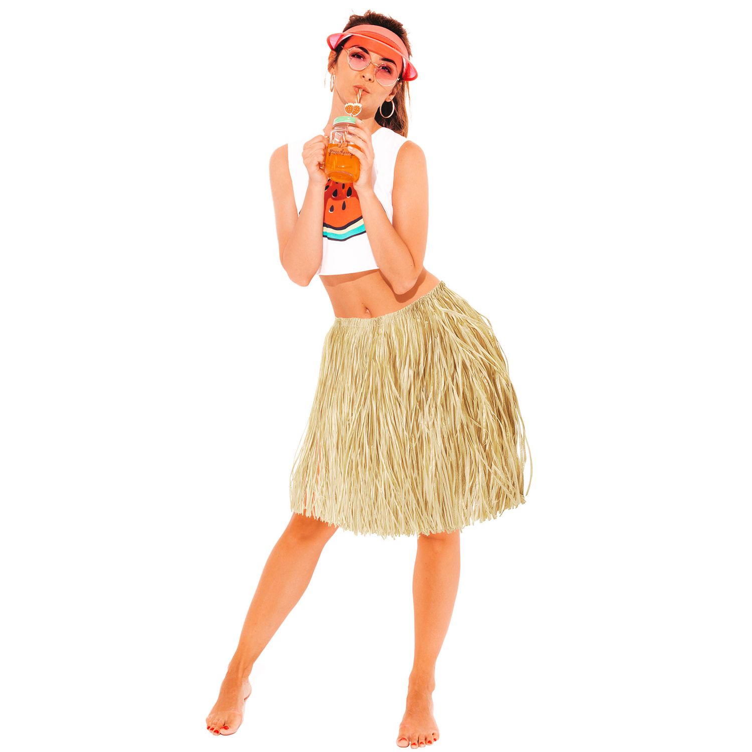 Rock Hawaii Erwachsene L raffia