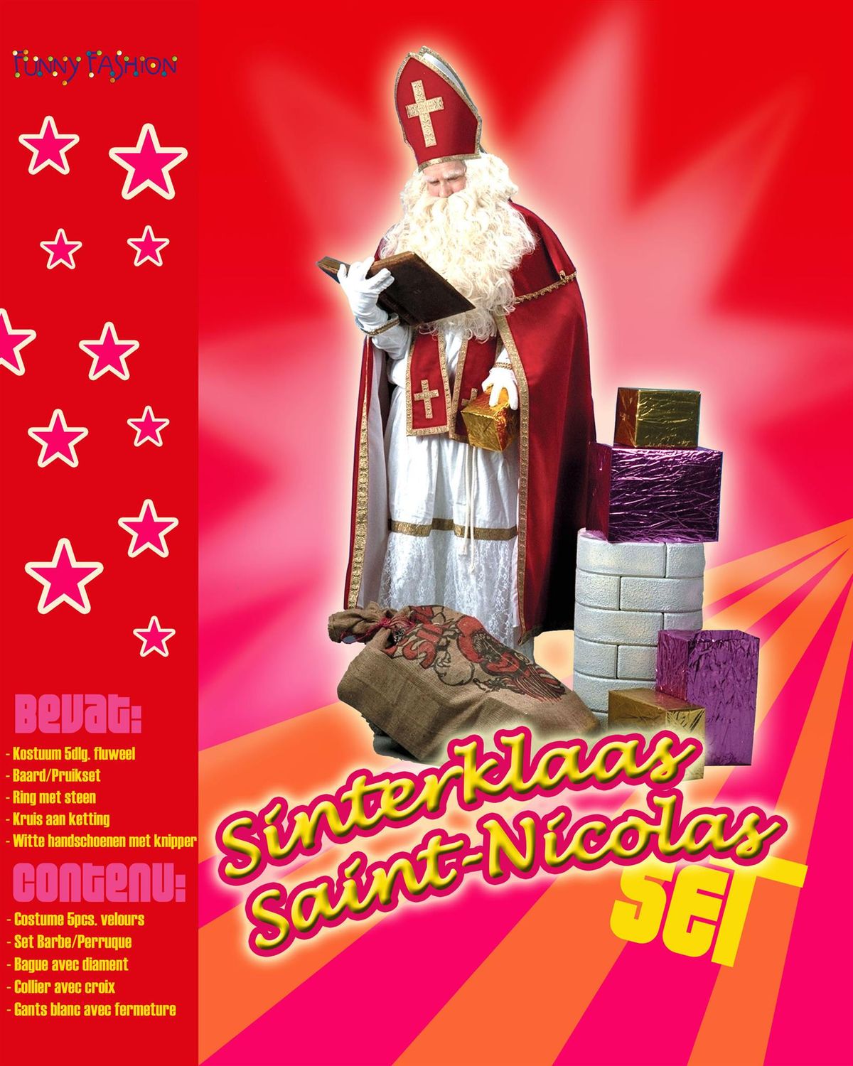 Komplettes Sankt Nikolaus Kostüm Komplettes Sankt Nikolaus Kostüm