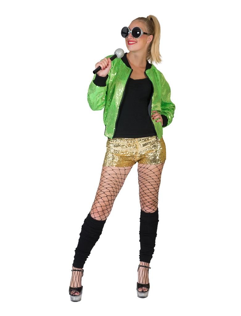 Hotpants Glitter Gold Damen