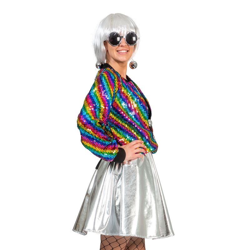 Bomber Jacke Regenbogen Damen