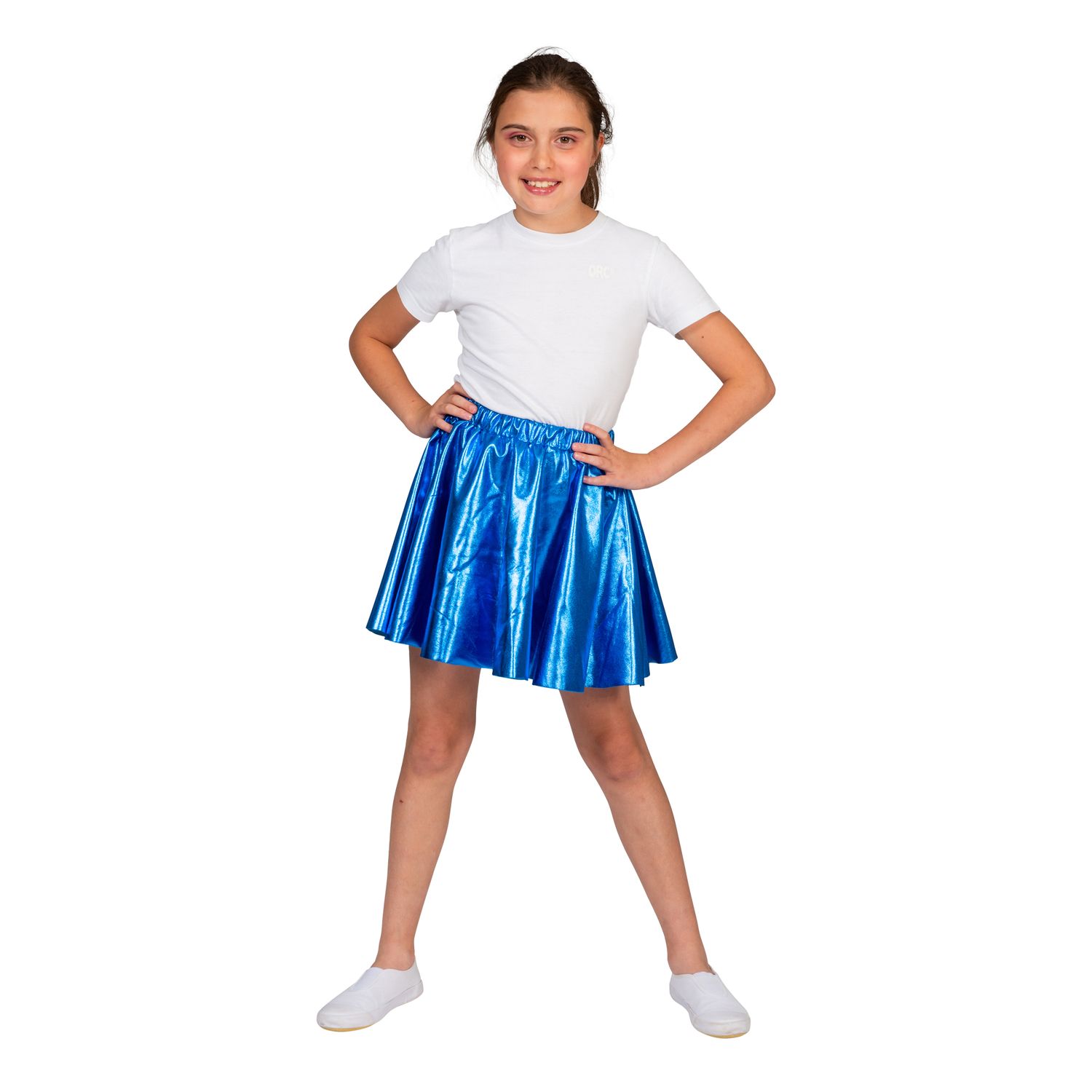 Discorok Folie Blauw Meisjes Discorok Folie Blauw Meisjes