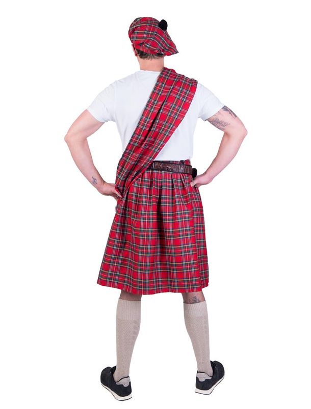 Highlander Schotse Kilt Rood Mannen 5-dlg.