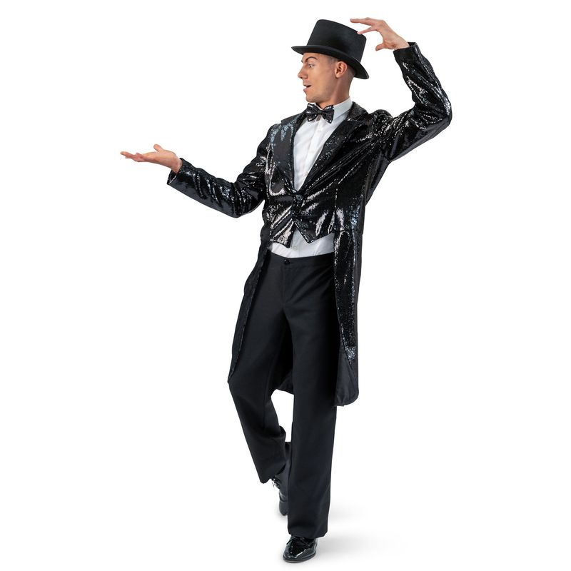 Pailletten Frack Schwarz
