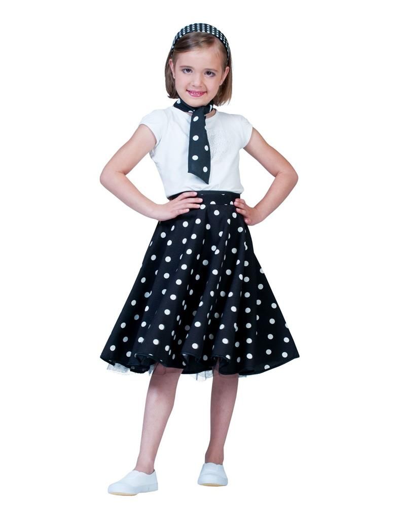 Rok Rock'n Roll Zwart Kinderen