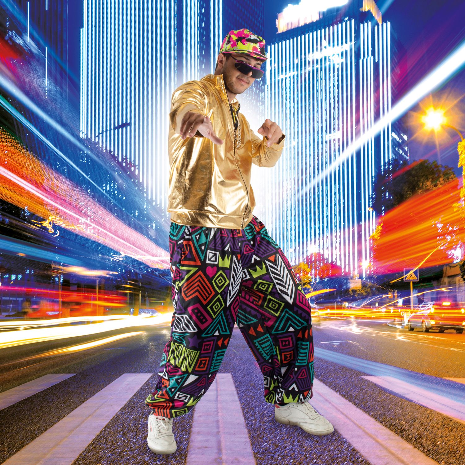 Graphic 80's broek