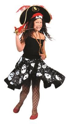 Piratenrok Zwart Kinderen