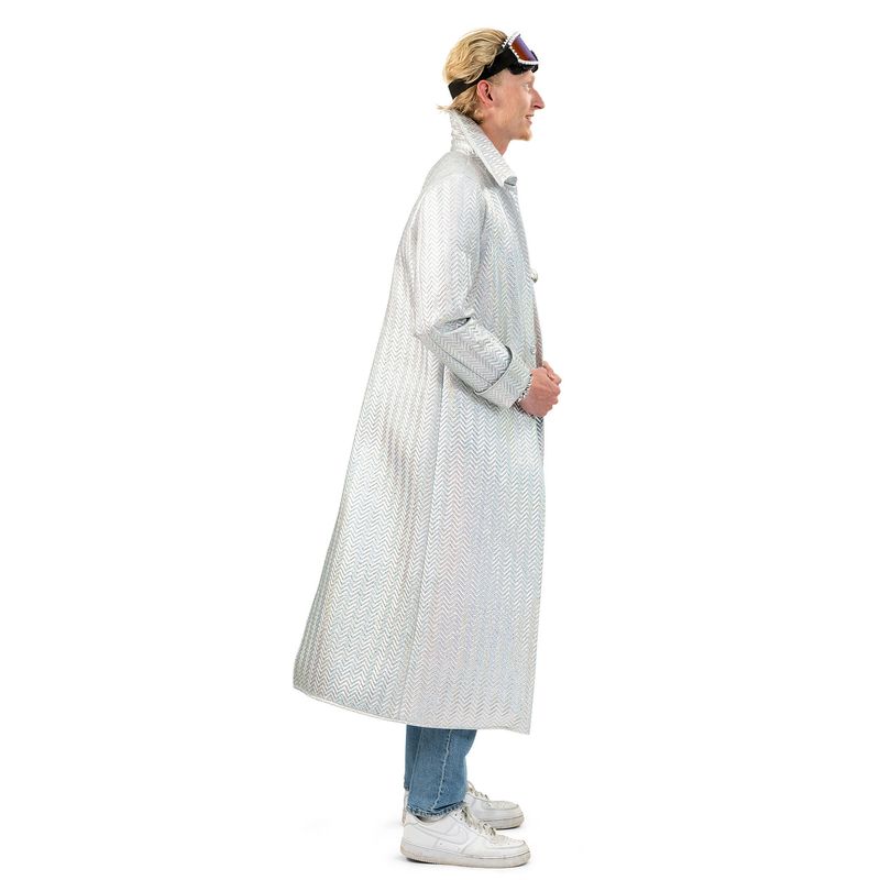 Silberner Burning Man Jacke