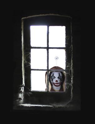 Fensterdekoration Aufkleber Horror Clown