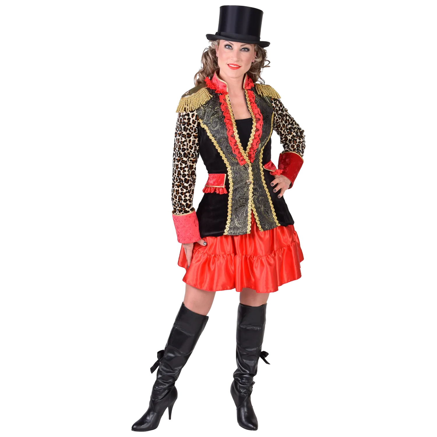 Jacke Zirkusdompteur Leopard Damen