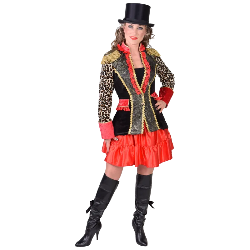 Jacke Zirkusdompteur Leopard Damen