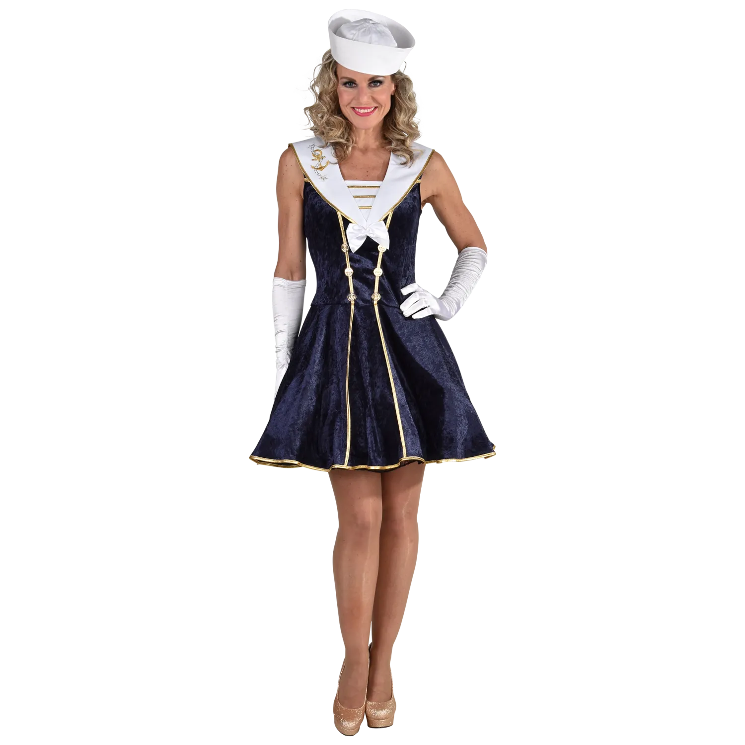 Kleid Navy Matrosin Sheila Damen Kleid Navy Matrosin Sheila Damen
