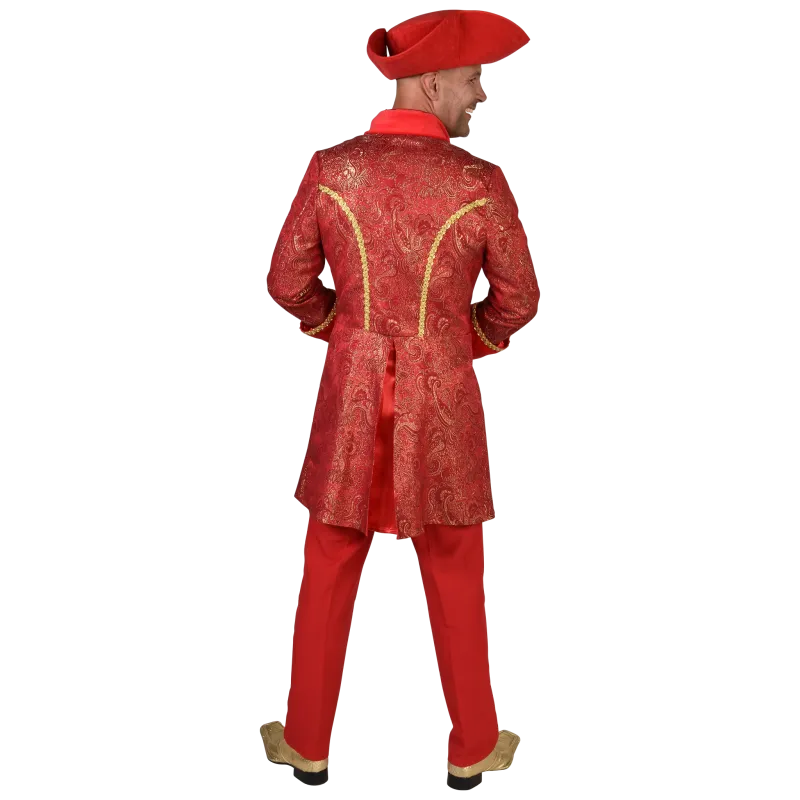 Mantel Brokat Rot Herren