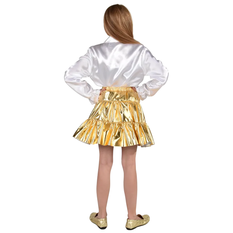 Rock Folie Gold Mädchen