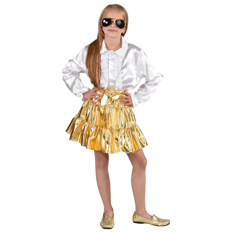 Rokje Folie Goud Meisjes