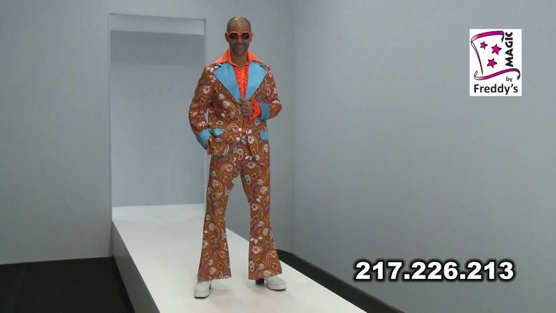 Hippy Suit Paisley Mannen