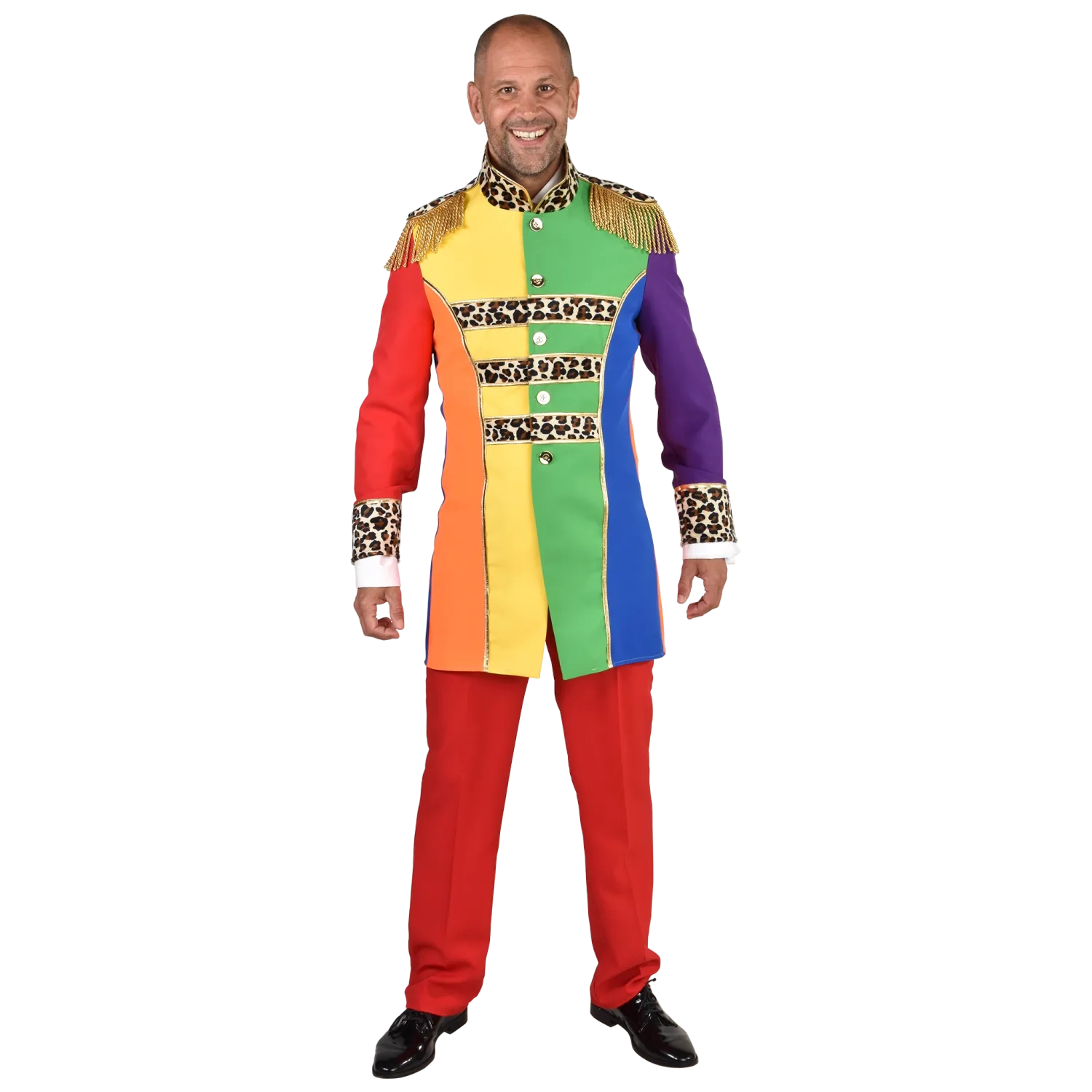 Regenboog Manteljas Mannen Regenboog Manteljas Mannen