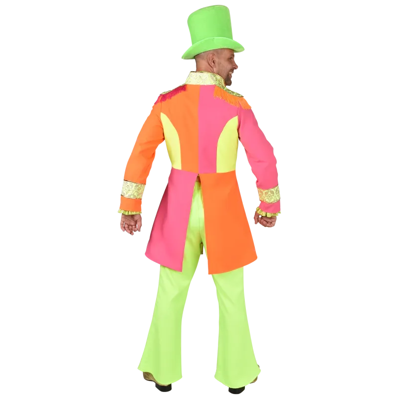 Auffälliger Neon-Mantel Herren