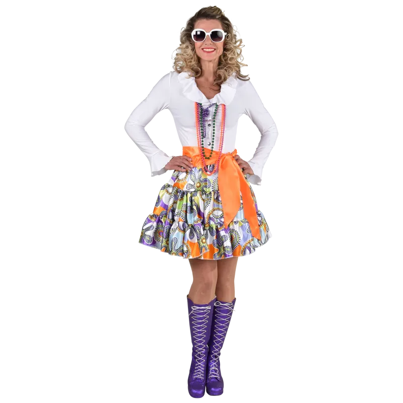 Kunstzinnige Volangen Rok Disco Vrouwen