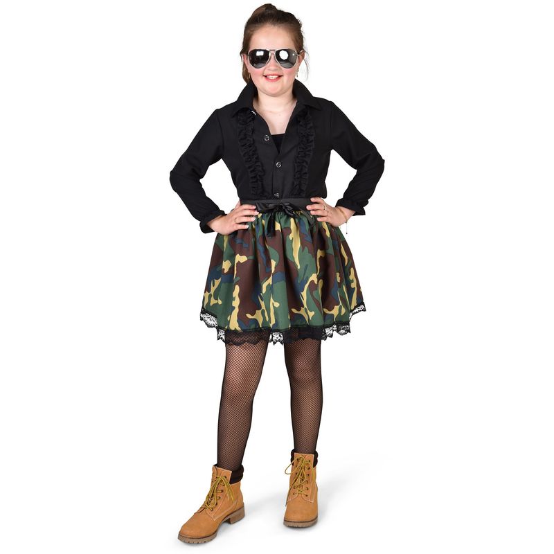 Camouflage Rock Mädchen