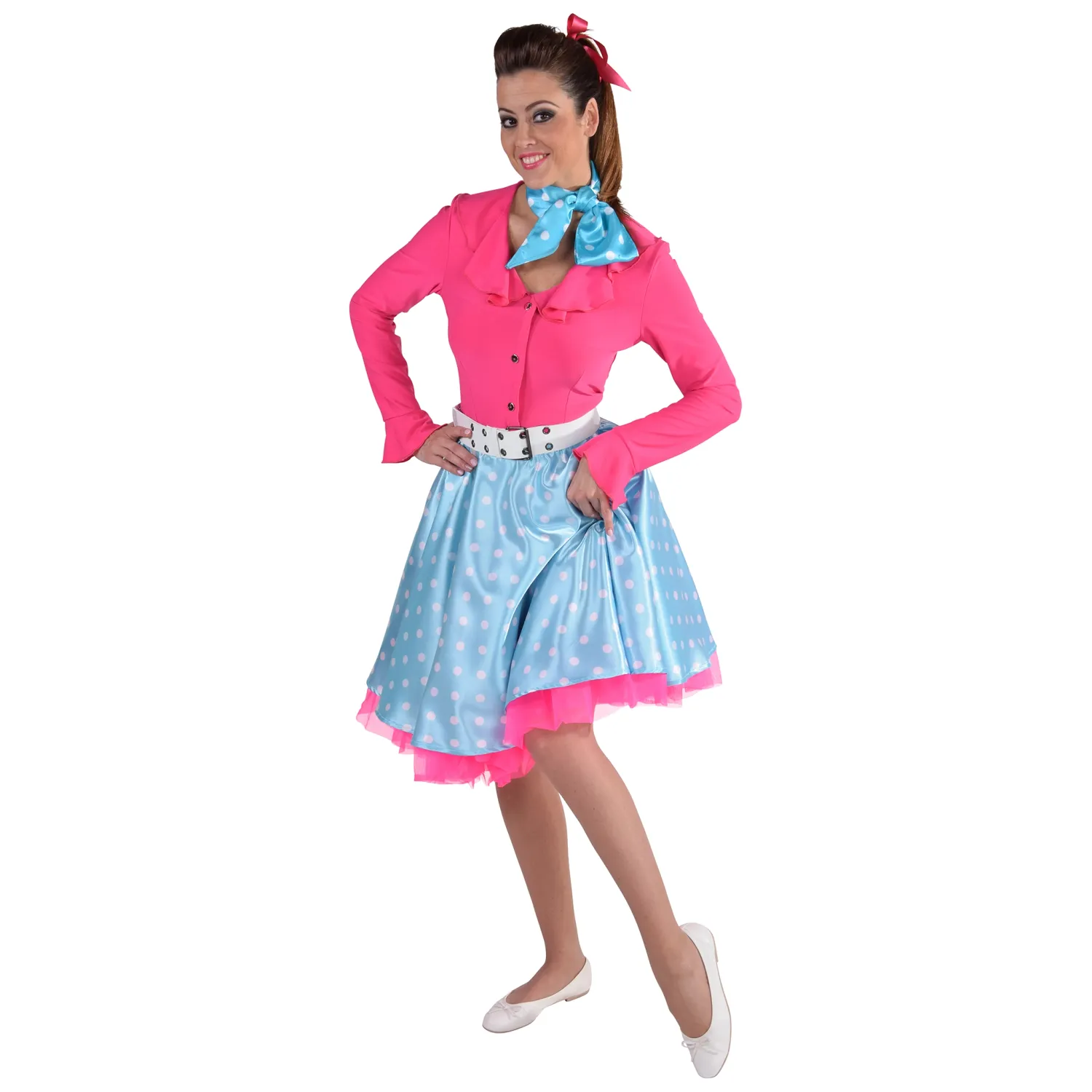 Rok Rock'n Roll Betty Turkoois Vrouwen