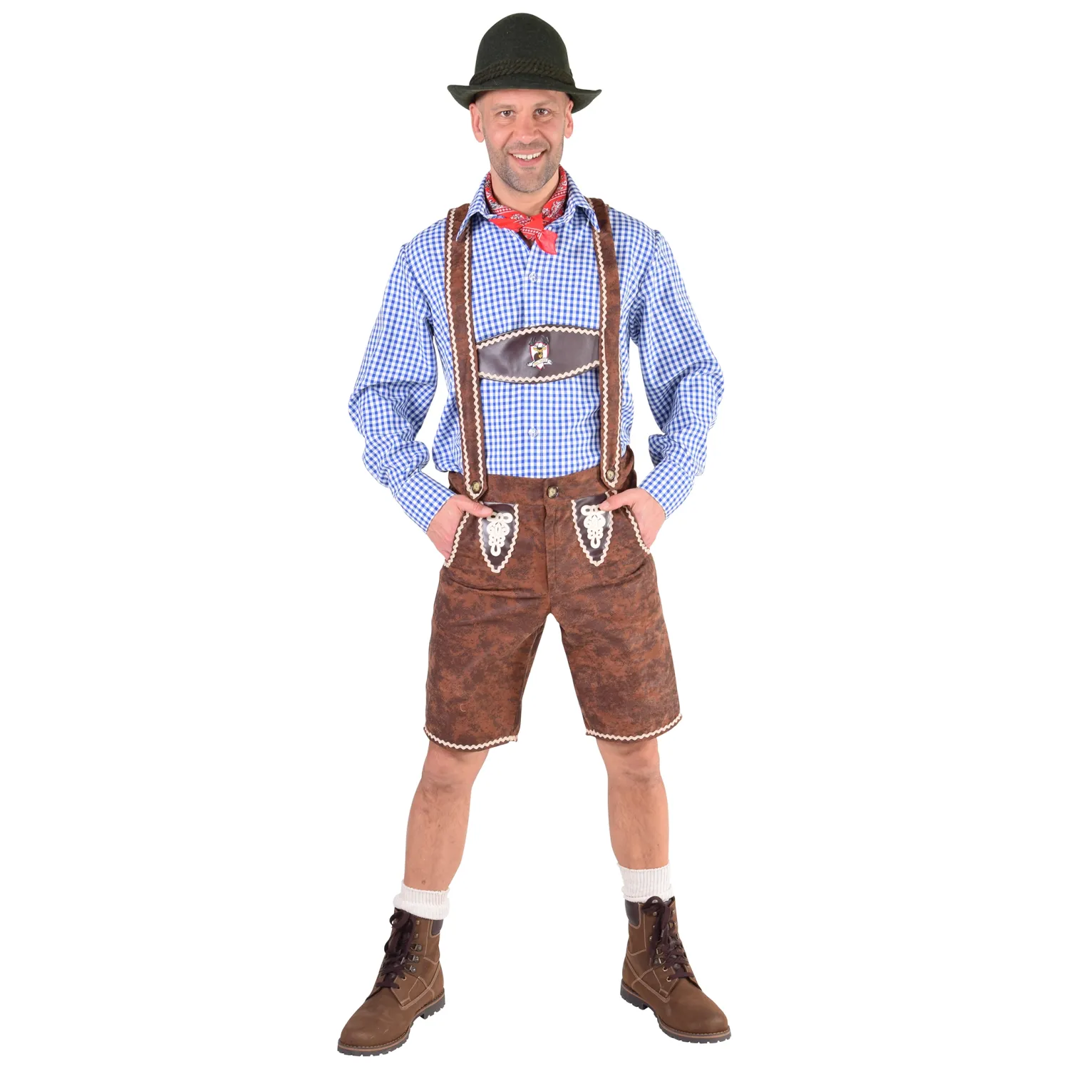 Lederhosen Heinz Bruin Mannen