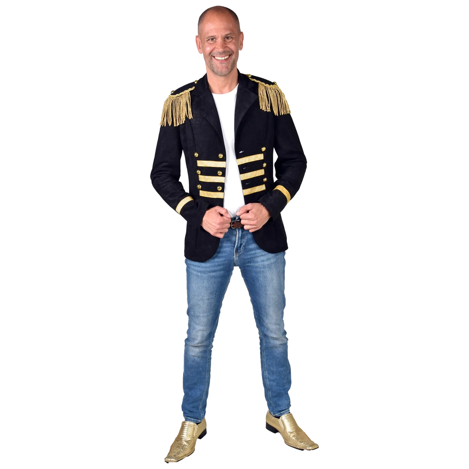 Schwarzer Jacke Zirkusdirektor Herren