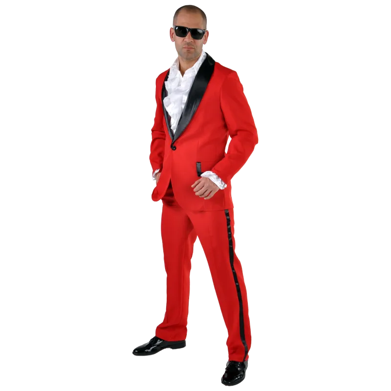Smoking Anzug Tony Rot Herren