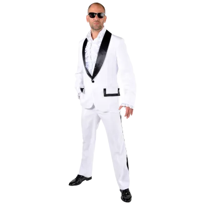 Smoking Anzug Tony Weiß Herren
