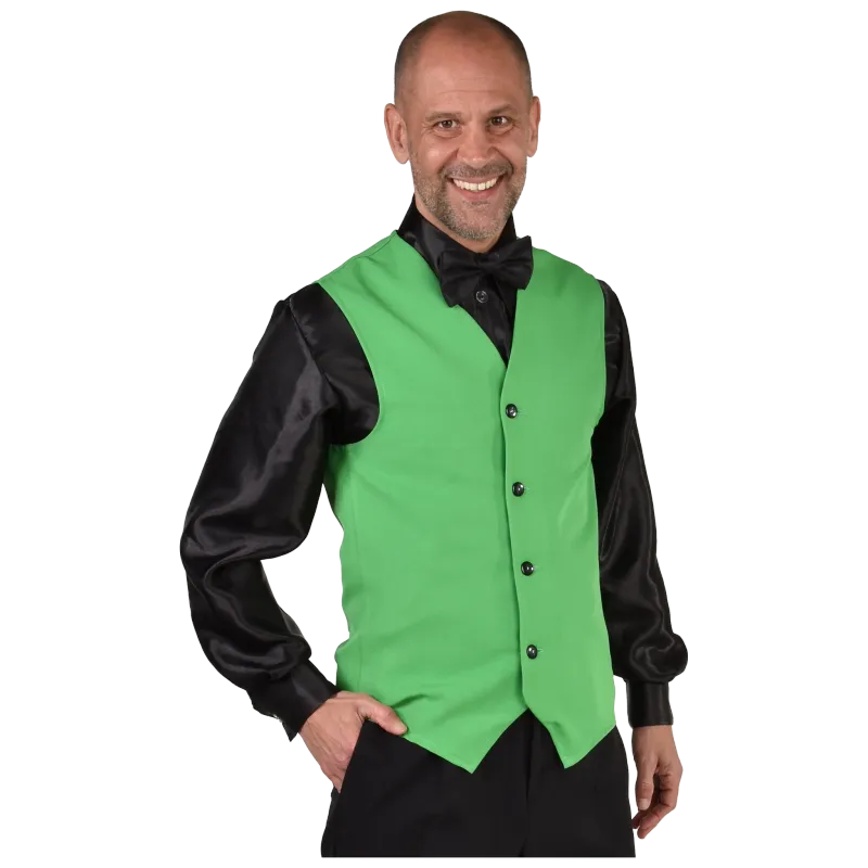 Weste Franky Uni Grün Herren