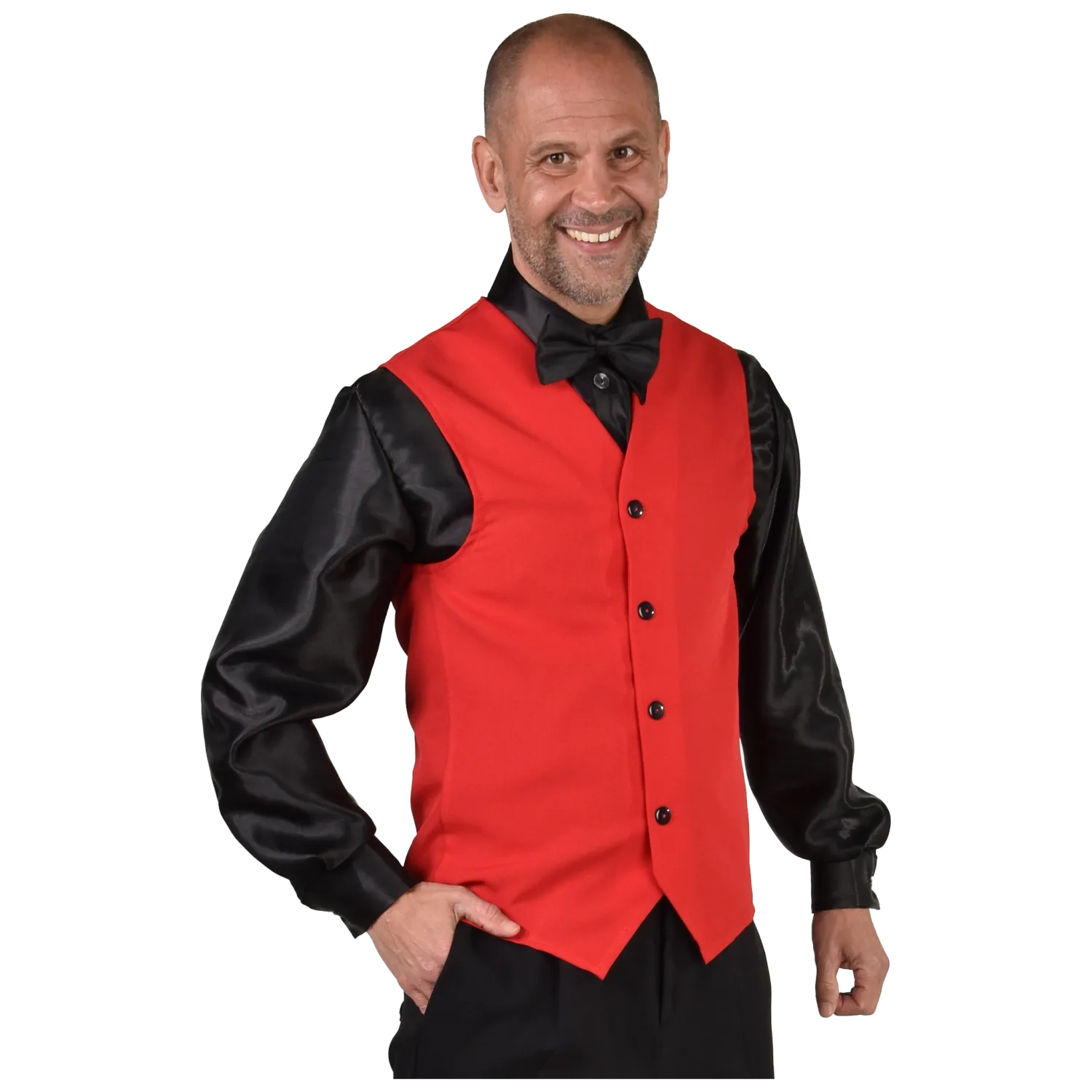 Weste Franky Uni Rot Herren