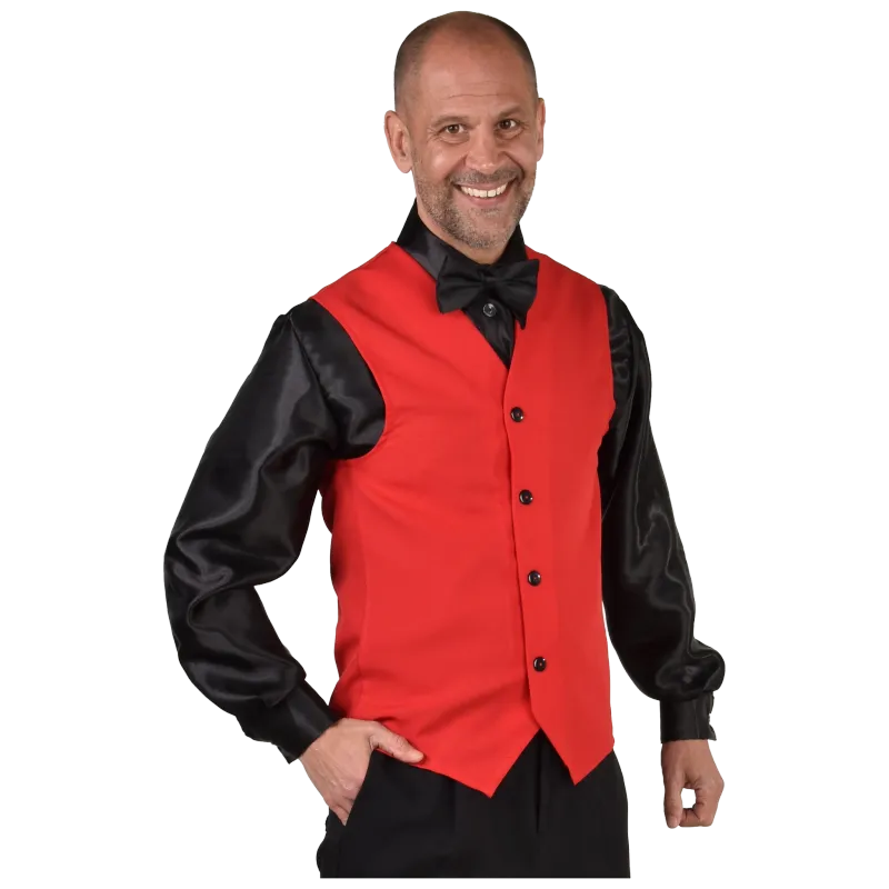 Weste Franky Uni Rot Herren