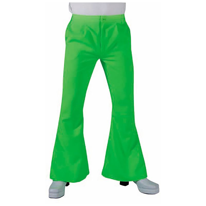 Hippie Broek Jaren 70 Neon Groen Mannen