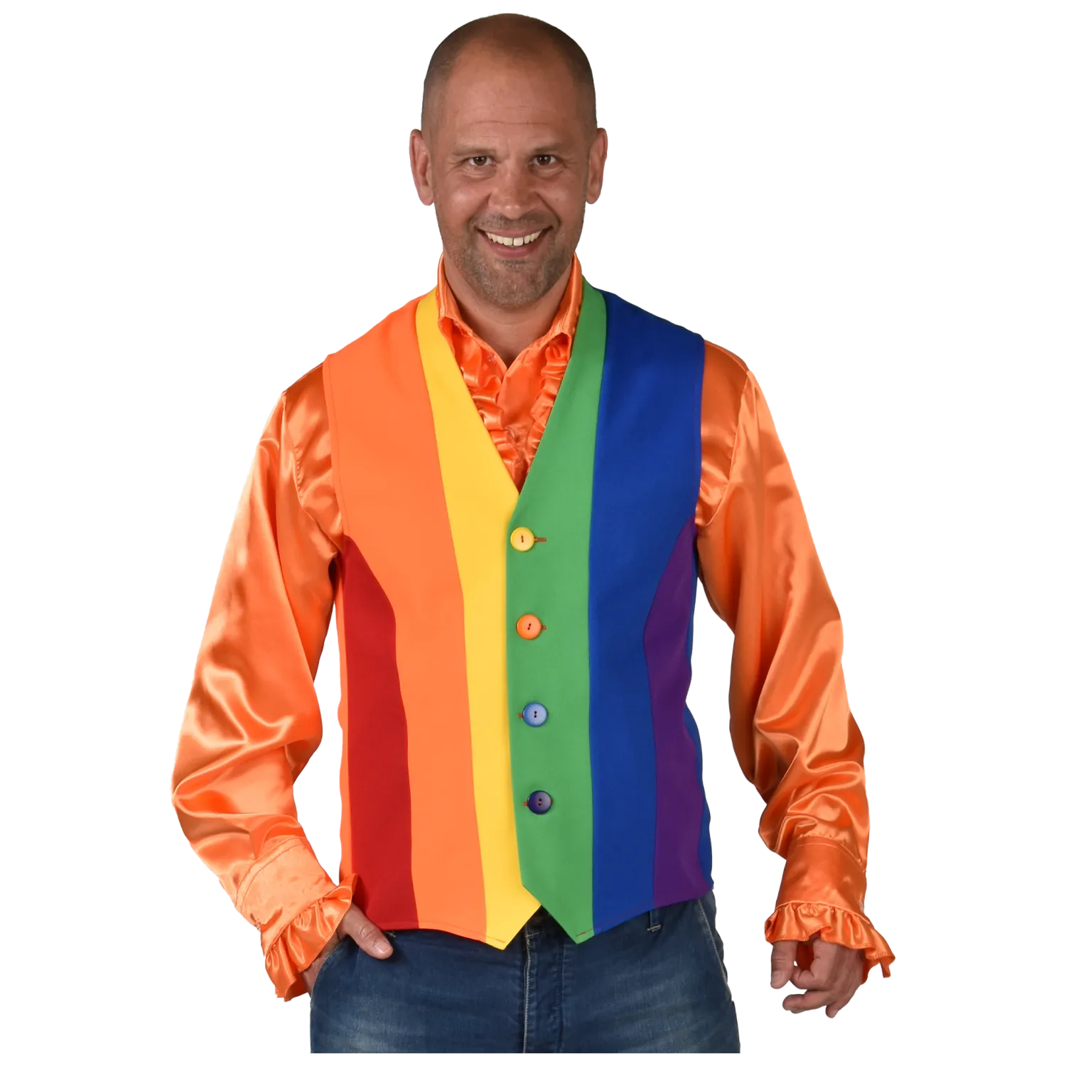Weste Regenbogen Pride Herren