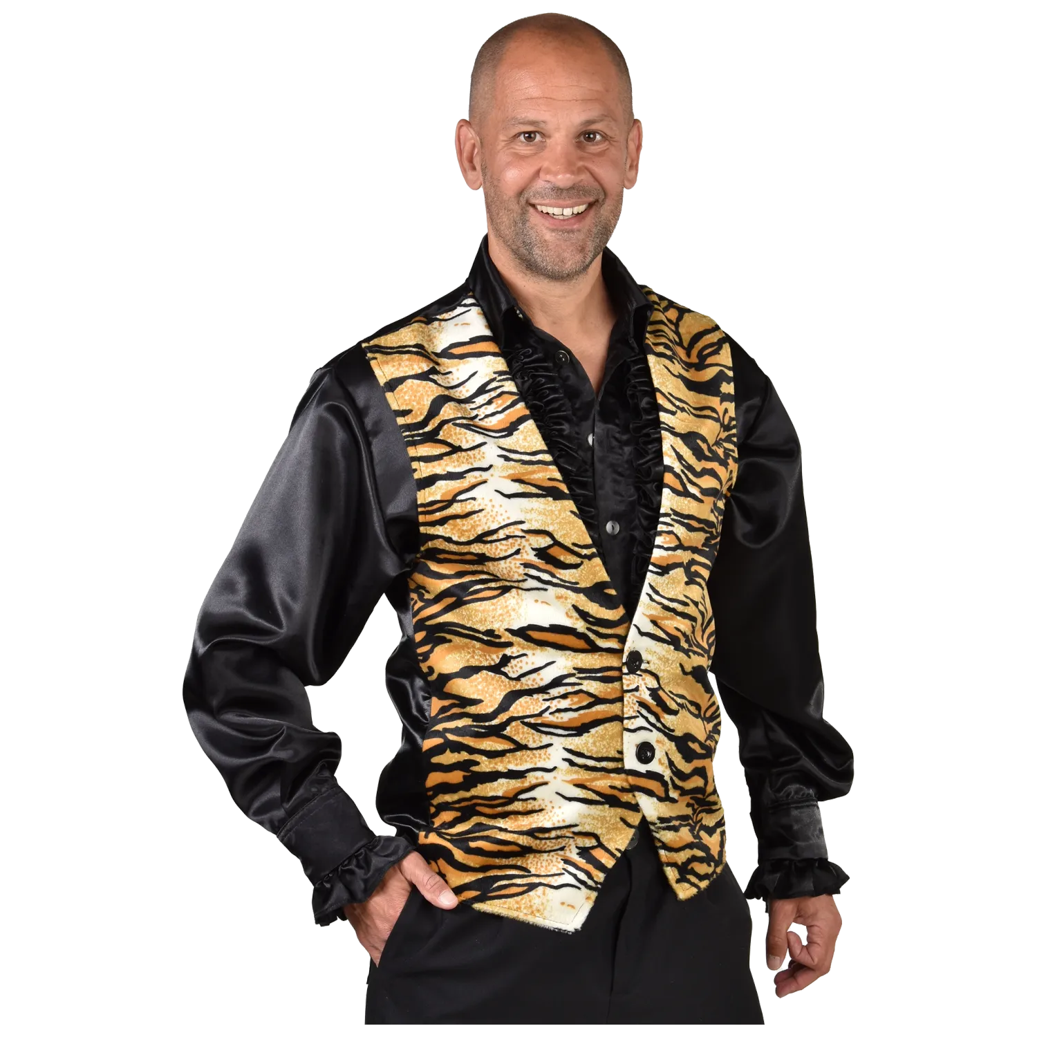 Weste Tigermuster Herren