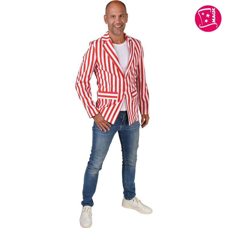 Sakko Poppins Rot/Weiß Herren Sakko Poppins Rot/Weiß Herren