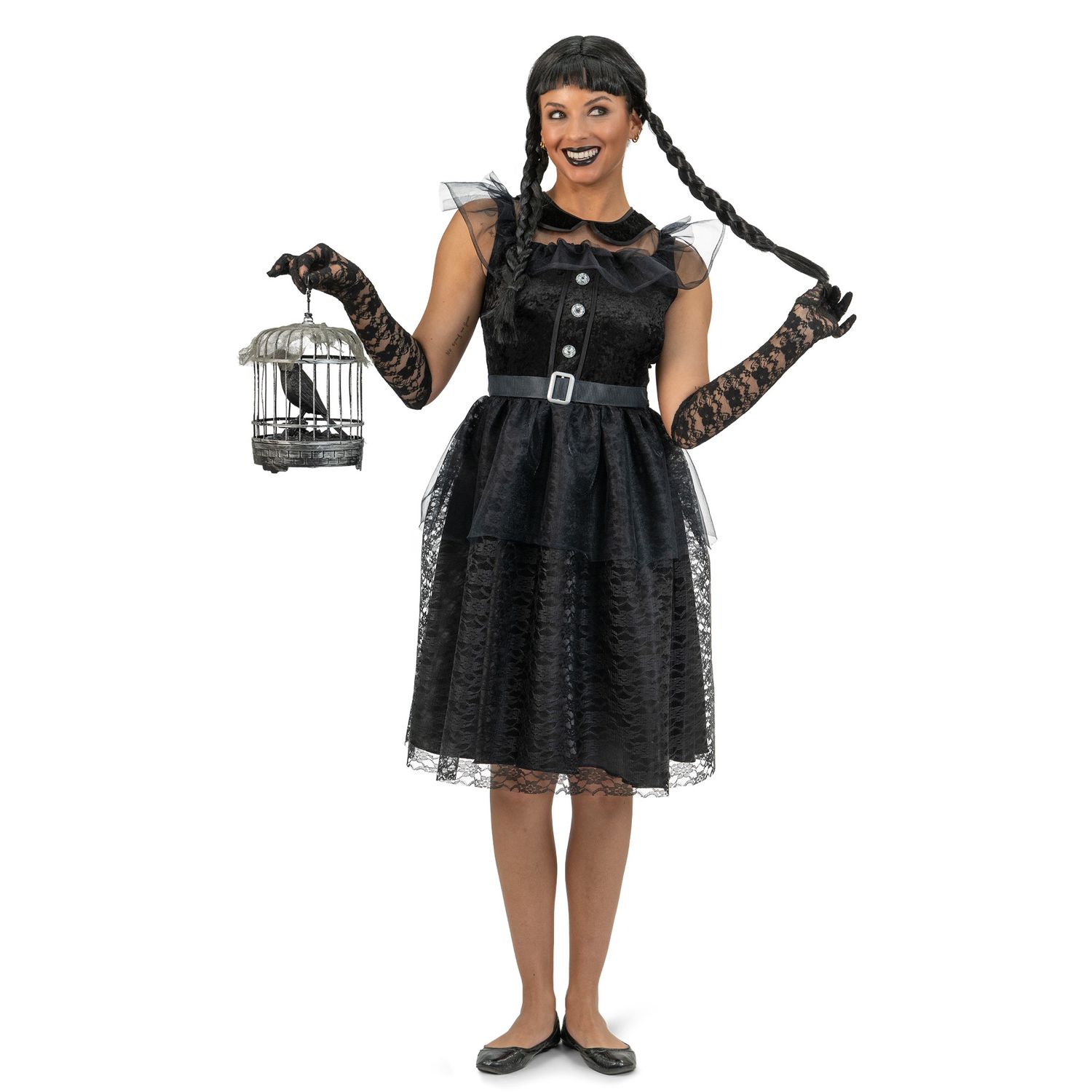 Kleid Wednesday Schwarze Bella Damen