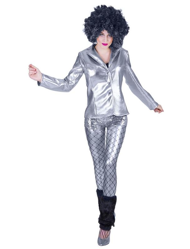DiscoFever Jacke Silber Damen