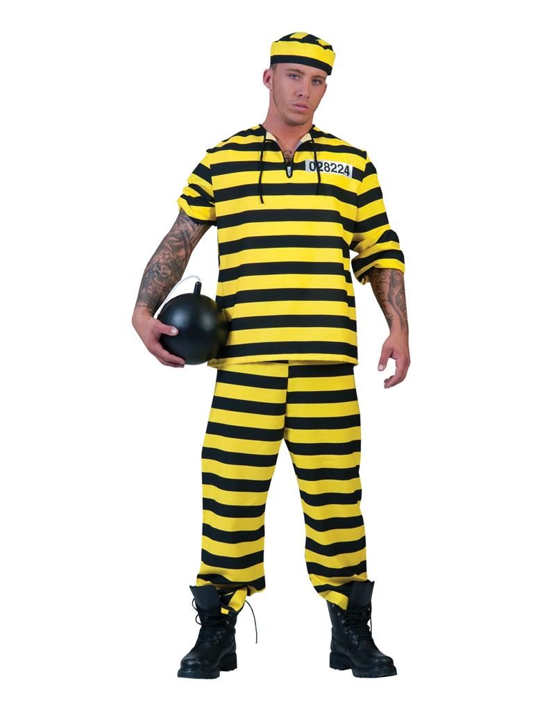 Dalton Gefangene Schwarz/Gelb 3-tlg. Herren